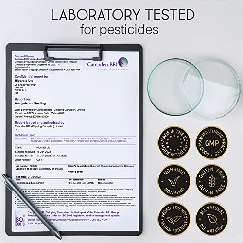 Organic Ashwagandha High Strength - 1000mg Ashwagandha Capsules - Pure Ashwagand SuperSelf