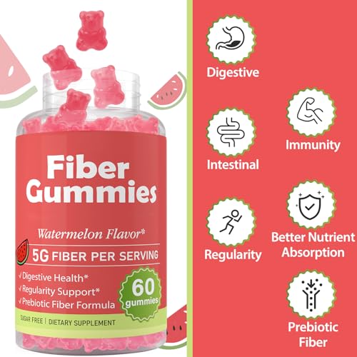 Fiber Gummies for Adults-Probiotic & Prebiotic Fiber Gummies for Men & Women Herodianow