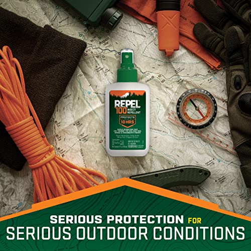 Repel 100 Insect Repellent, Pump Spray, 4-Fluid Ounces, 10-Hour Protec Repel