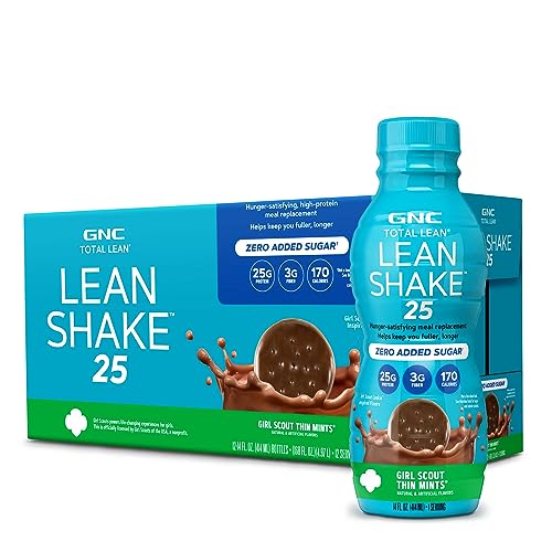 GNC Total Lean | Lean Shake 25, To Go Bottles | Low-Carb Protein Shake to Improve Weight