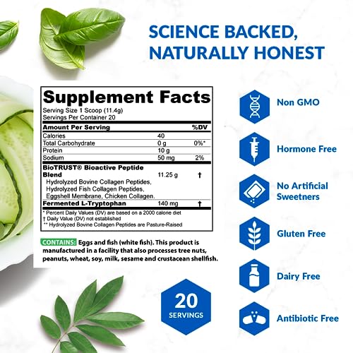 BioTrust Ageless Multi Collagen Peptides Powder – 5 Types (I, II, III, V, X) – Hydrolyzed BioTrust