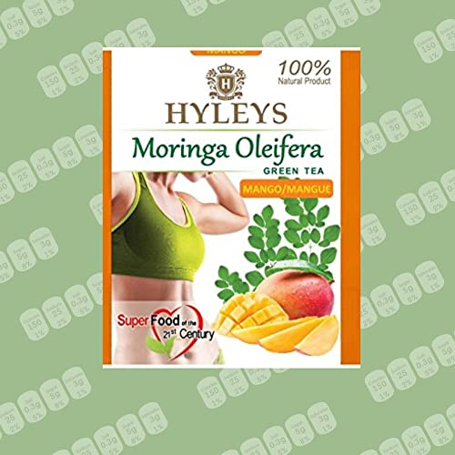 Hyleys Tea Moringa Oleifera with Mango Flavor - 25 Tea Bags (Miracle Tree Tea) HYLEYS
