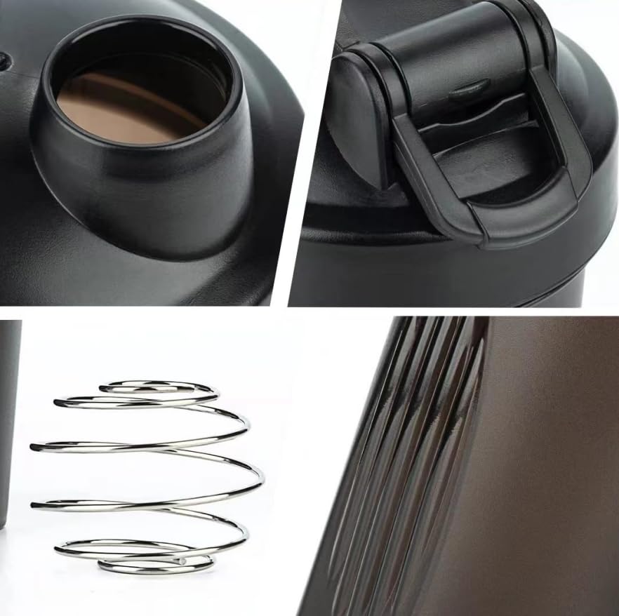 Shaker Bottle 12oz Protein Shaker Plastic Bottle for Pre & Post workout with Twist and Lock Generic