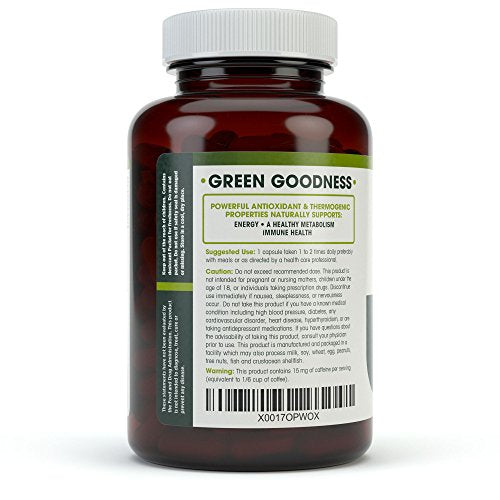 Green Tea Extract 98% Standardized with EGCG | Healthy Weight Support, Metabolism Natures Wellness