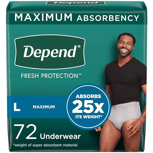 Depend Fresh Protection Adult Incontinence Underwear for Men Depend