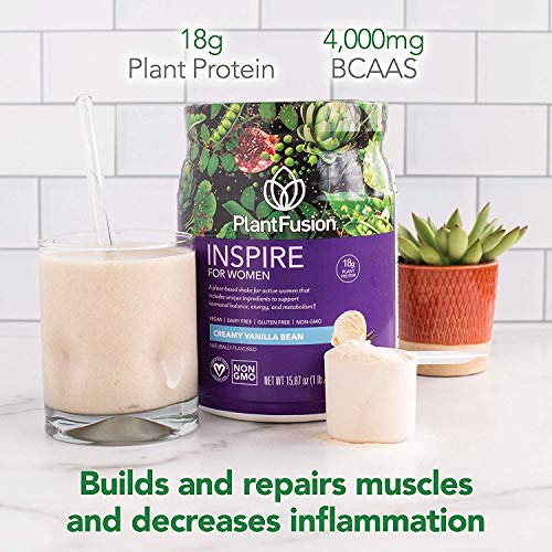 PlantFusion Inspire Plant Protein Powder for Women - Low Carb Protein Powder for Lean PlantFusion