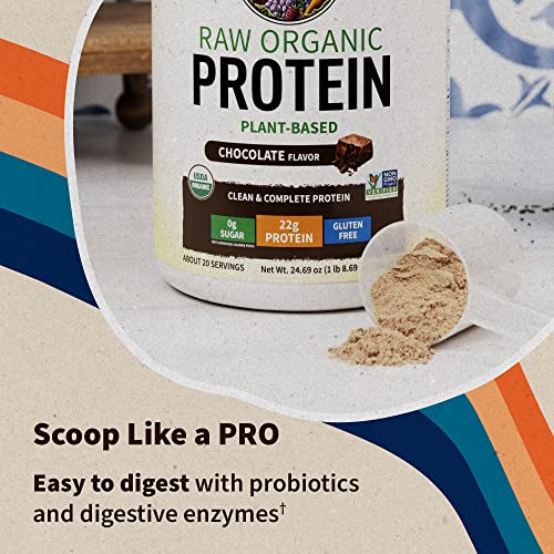 Garden of Life Vegan Protein Powder - 22g Raw Plant Protein, BCAAs, Probiotics Garden of Life