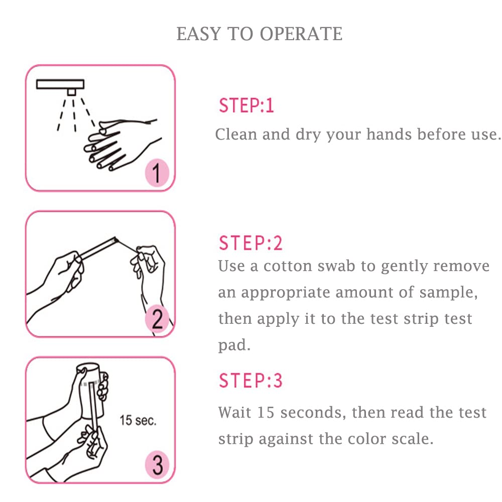 Colilove Vaginal Health PH Test Strips (50cnt) Feminine Vaginal PH Balance Test Strips Monitor Colilove