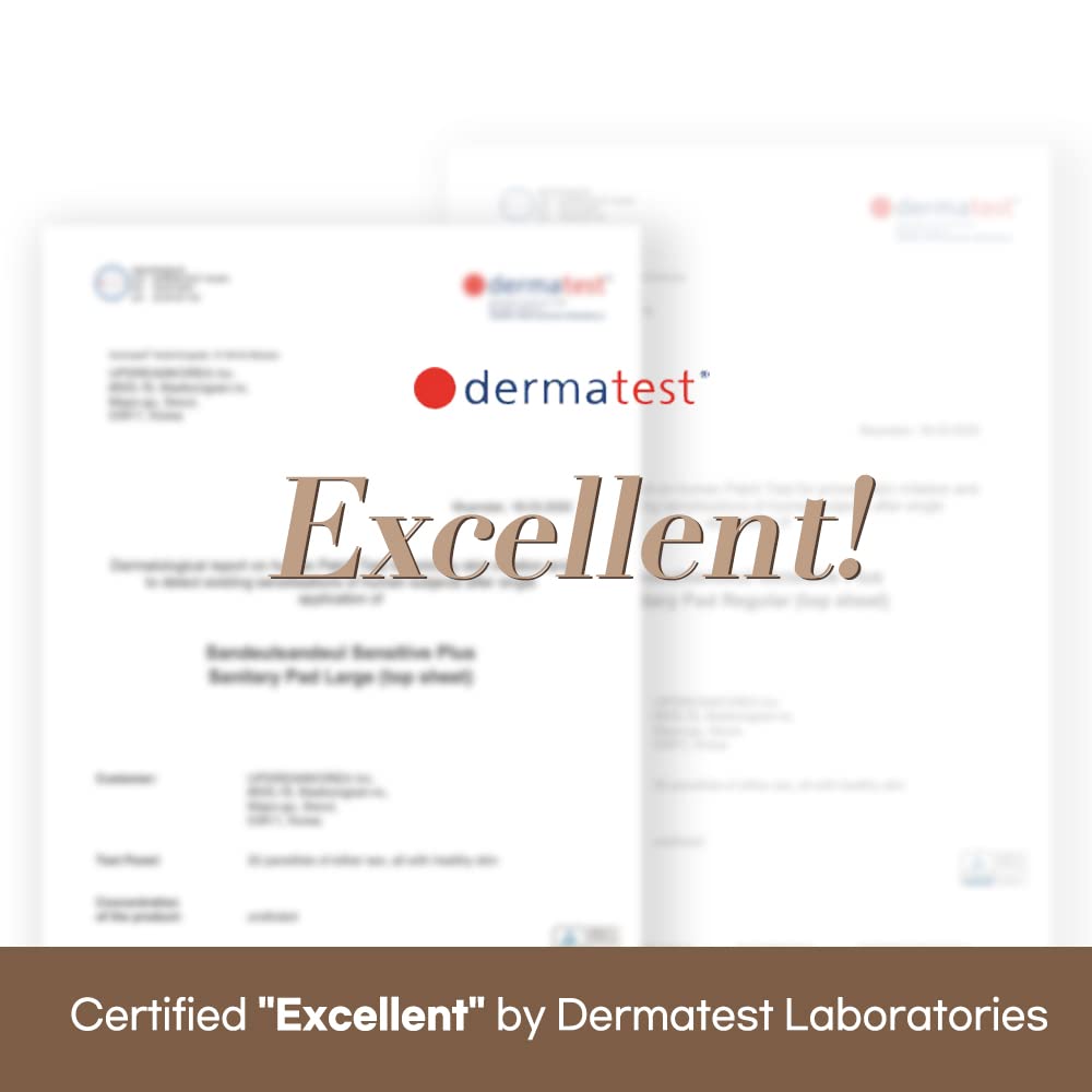 SANDEULSANDEUL Sensitive Plus Organic Pads Long/Large - Heavy Absorbency, Unscented SANDEULSANDEUL