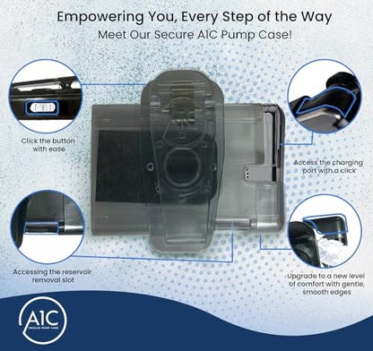 (2023-24 Model) A1C Pump Case, 360 Rotating Case for Tandem Tslim, t:Slim X2, t:Slim G4