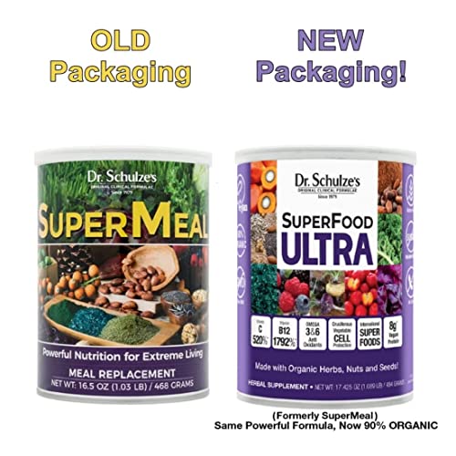 Dr. Schulze's SuperFood Ultra | Organic Super Food Powder | Vitamin B Complex and 520% Dr. Schulze's