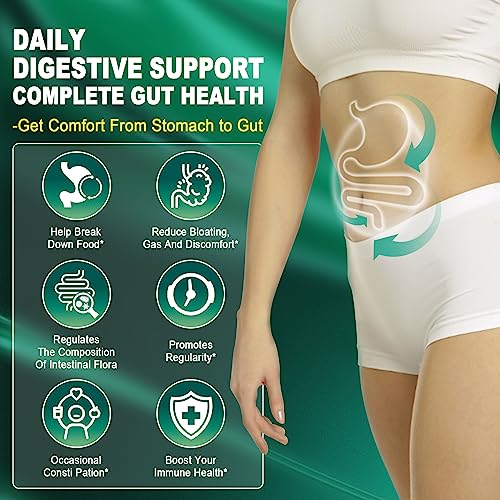 Sugar Free Digestive Enzymes Gummies 1000mg - Break Down Food Quickly - Chewable EnvyCure