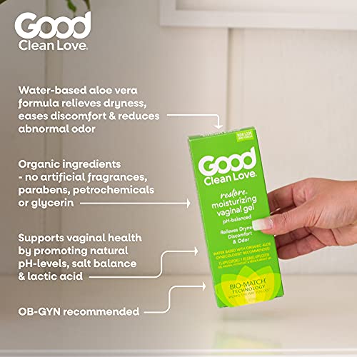 Good Clean Love Restore Moisturizing Vaginal Gel, pH-Balanced, Water-Based with Aloe Vera & Lactic Acid Good Clean Love