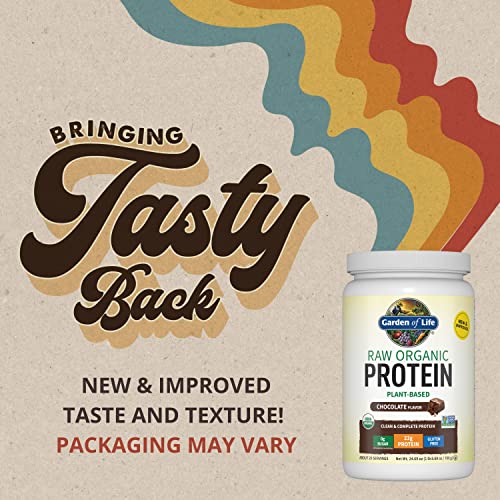 Garden of Life Vegan Protein Powder - 22g Raw Plant Protein, BCAAs, Probiotics Garden of Life