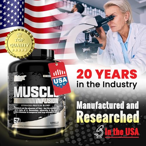 Nutrex Research Whey Protein Powder, Vanilla Muscle Infusion Whey Isolate w/EAA Nutrex Research