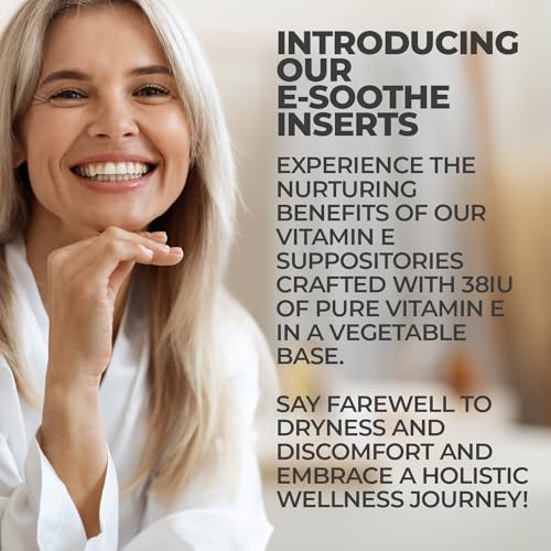 NewLife Naturals Vitamin E Suppositories 38IU - Vaginal Dryness Irritation Menopause Support NewLife Naturals