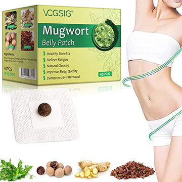 Mugwort Stickers, 40PCs Mugwort Navel Stickers - Parches para Bajar de Peso Rapido