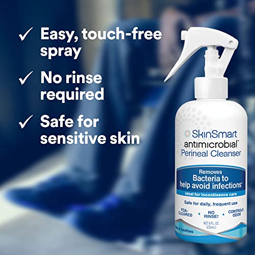 SkinSmart Antimicrobial Perineal Cleanser, Ideal for Incontinence Care SkinSmart Antimicrobial