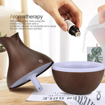 ZZ LIFE Mini Aromatherapy Humidifier Relaxing Cool Mist with Color Changing LEDs Night Light