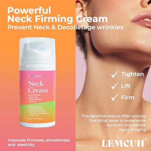 Neck Firming Cream for Women: Neck Cream - Neck Tightening Cream - Neck Creams Lemcuh