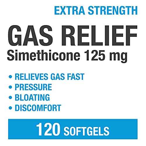 P Puregen Labs Extra Strength Gas Relief Softgels with Simethicone 125 mg P Puregen Labs