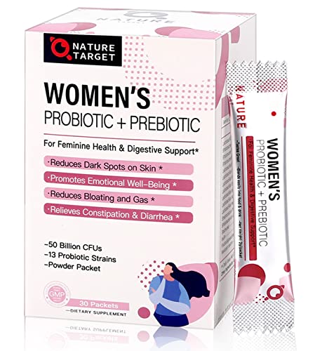 Probiotics for Women Probiotic Powder Supplement - Prebiotics and Probiotics for Weight Loss