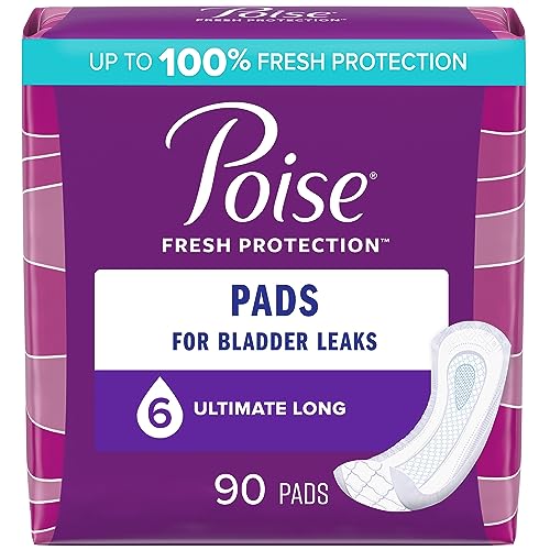 Poise Incontinence Pads & Postpartum Incontinence Pads, 6 Drop Ultimate Poise