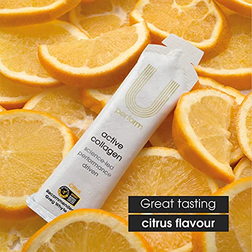 U Perform - Sports Muscle Recovery Supplement - High Protein Liquid Collagen Drink - Great for Joints Repair - Citrus Tasting and Natural Ingredients Based (8000mg) (14 sachets) U Perform