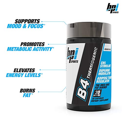 BPI Sports B4 – Extra-Strength Fat Burner – Keto-Friendly – Appetite Suppressant – Caffeine BPI Sports