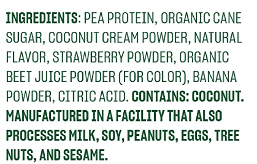 Vega Protein Made Simple Protein Powder, Strawberry Banana - Stevia Free, Vegan Vega