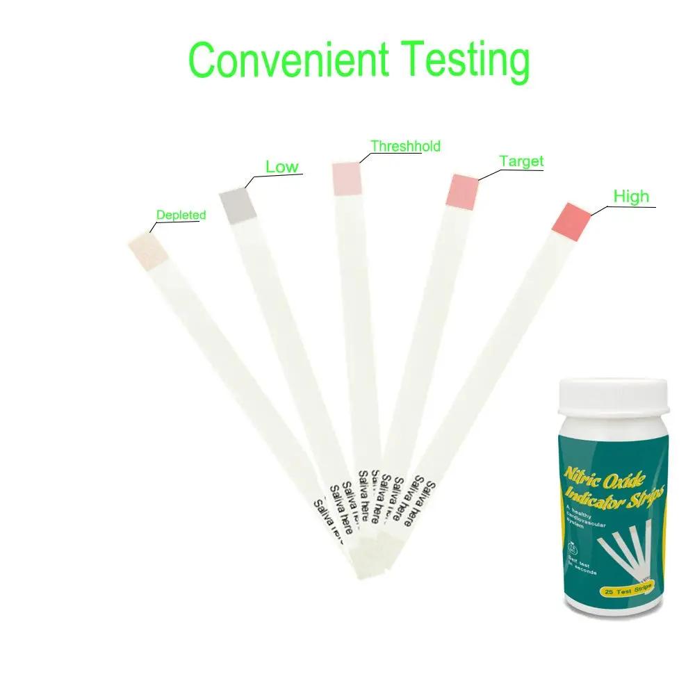 Nitric Oxide Test Strips [25strips]- Nitric Oxide Indicator Strips Work by Measuring The TONNYLAB
