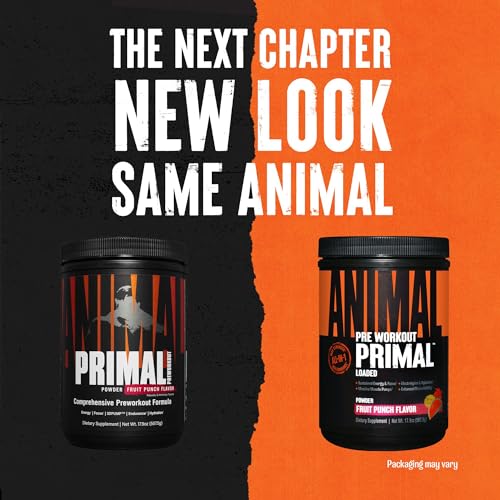 Animal Primal Muscle Hydration + Preworkout Powder – Contains Beta Alanine, 3DPump Animal