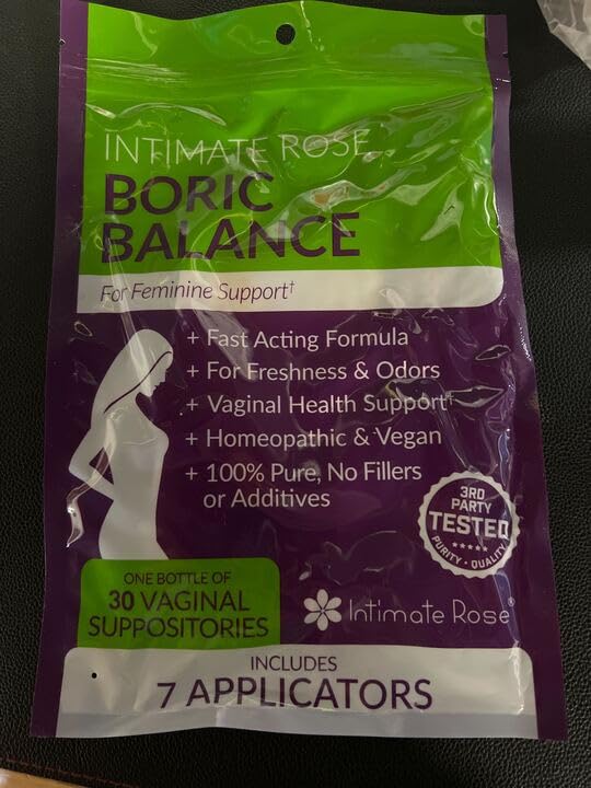 Intimate Rose Combo Pack! Flora Bloom Probiotics for Women (One Bottle) and Boric Balance Boric Acid Intimate Rose