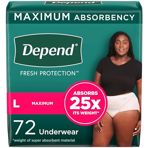Depend Fresh Protection Adult Incontinence Underwear for Women Depend