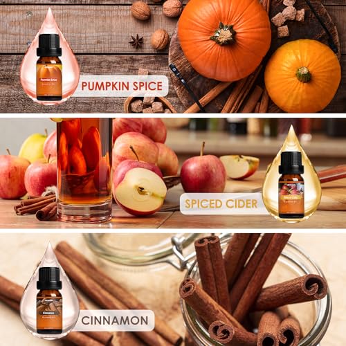 Autumn Fragrance Oil Set, Premium Fall Essential Oils for Diffuser and Candle Making -Cinnamon ARVIDSSON