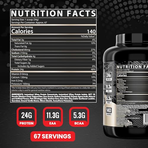 Nutrex Research Whey Protein Powder, Vanilla Muscle Infusion Whey Isolate w/EAA Nutrex Research