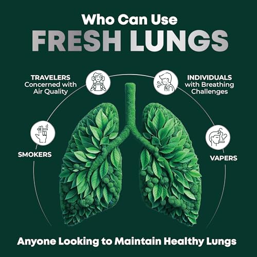 VitalWise Fresh Lungs Lung Detox and Cleanse Supplement with Mullein Leaf Extract VitalWise