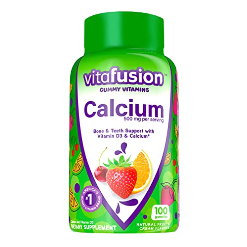 Vitafusion Fiber Well Sugar Free Fiber Supplement & Chewable Calcium Gummy Vitamins Vitafusion