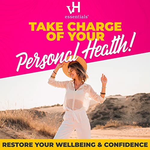 vH essentials Boric Acid + Tea Tree Vaginal Suppositories - Prebiotics Formula with Lactic Acid vH essentials