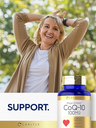 Carlyle CoQ10 100mg | 240 Softgels | Mega Q-Sorb Coenzyme Q-10 | with Black Pepper Carlyle