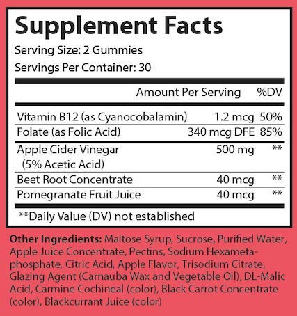 Nutriumph Apple Cider Vinegar Gummies with The Mother Vegan – Weight Loss, Detox Nutriumph
