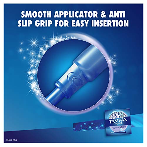 Tampax Pearl Plastic Tampons, Light Absorbency, Unscented, 36 Count (Pack of 2) (72 Total Count) Procter & Gamble