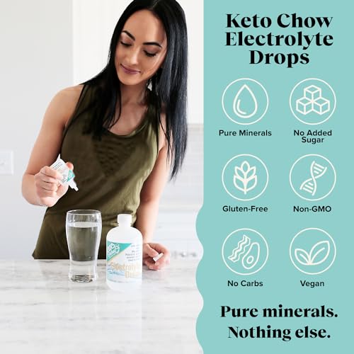 Keto Chow - Electrolyte Hydration Drops - Keto Diets & Intermittent Fasting - Immune Support Keto Chow