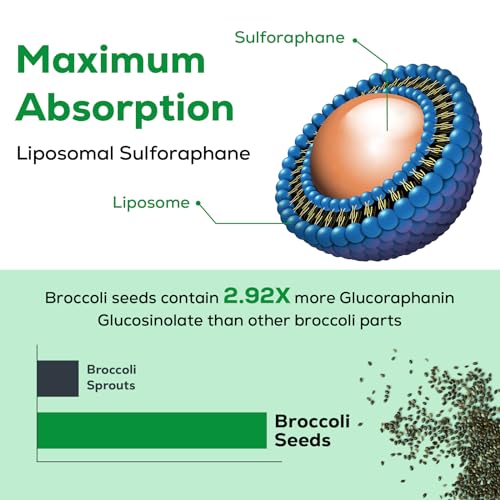 Osasuna Liposomal Sulforaphane 450MG, Maximum Absorption,180 Softgel