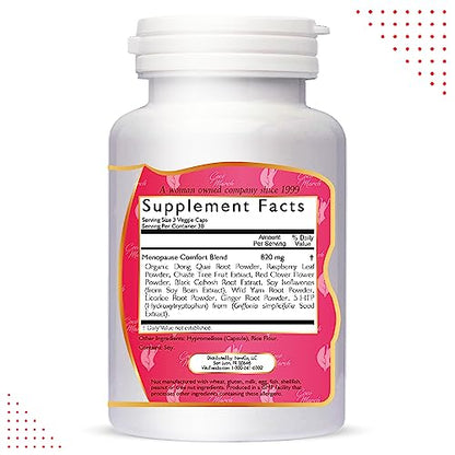 Menopause Comfort Fast Relief from Flushing, Cooling Herbal Blend by Coco March - Dairy Free