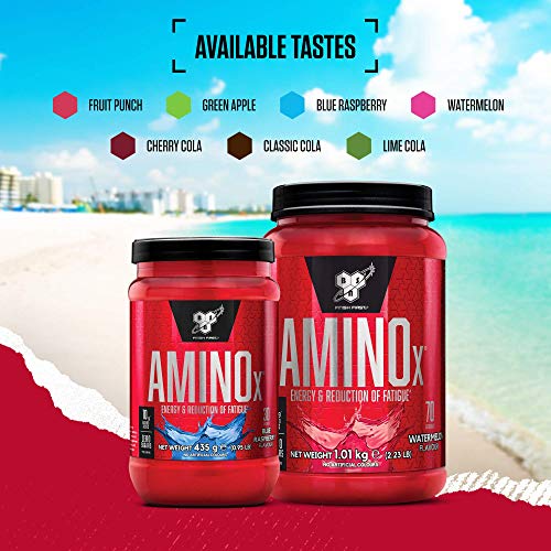 BSN Nutrition Amino X Supplement with Vitamin D, Vitamin B6 and Amino Acids, Green BSN