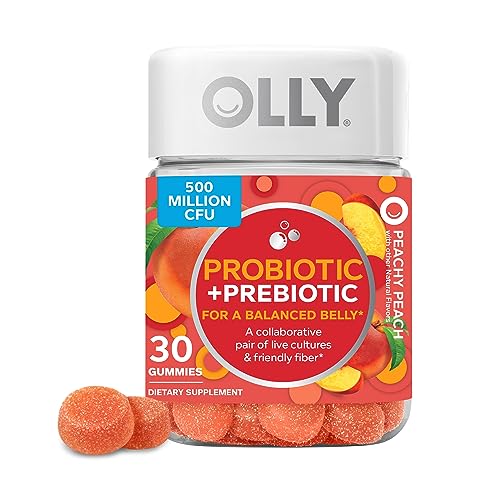 OLLY Probiotic + Prebiotic Gummy, Digestive Support and Gut Health OLLY