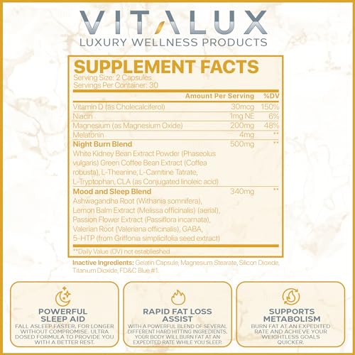 VITALUX || Premium Night Time Fat Burner || Suppress Appetite, Maximize Fat Loss EPN Supplements