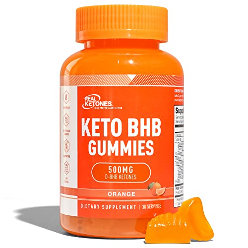 Real Ketones Keto BHB Gummies - Keto Gummies with BHB Exogenous Ketones for Enhanced